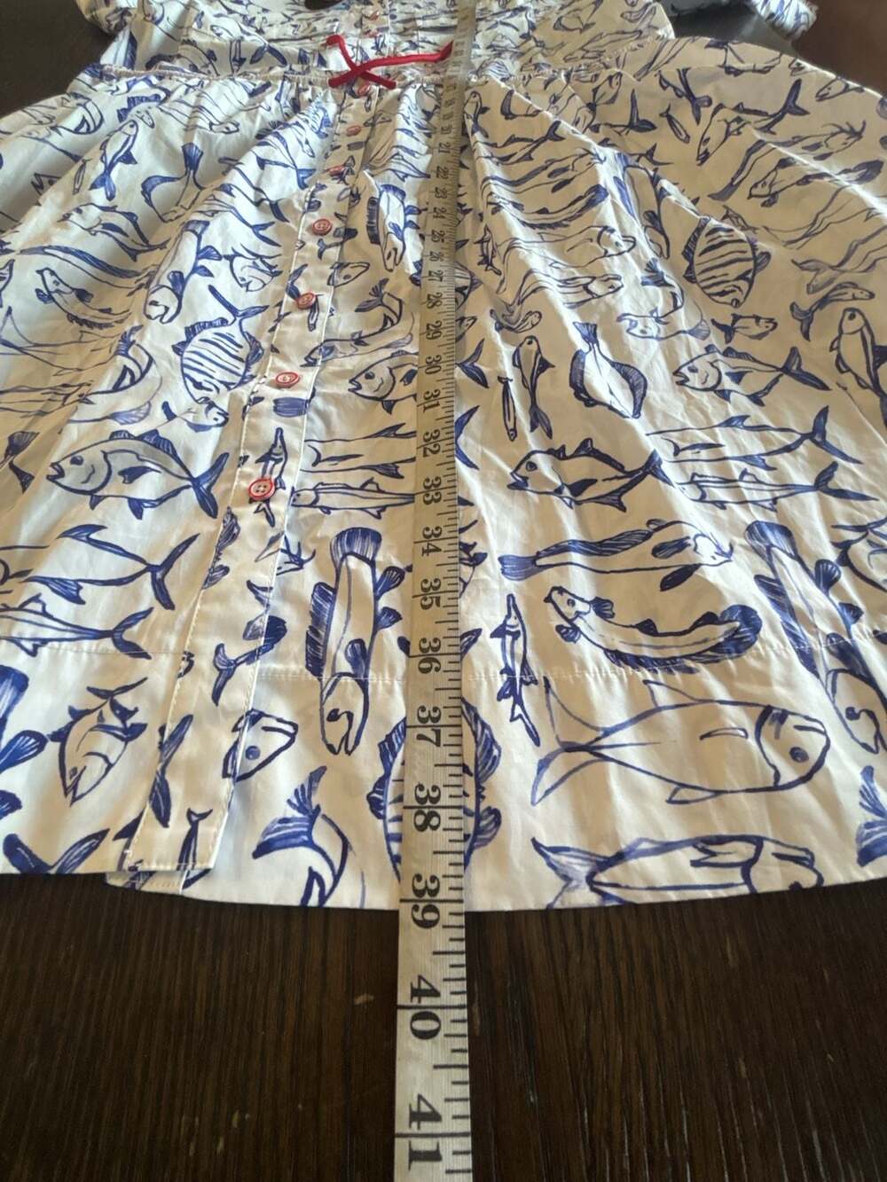 Marina Dress Mini – Fish Print – Size 8 - Picture 12 of 16